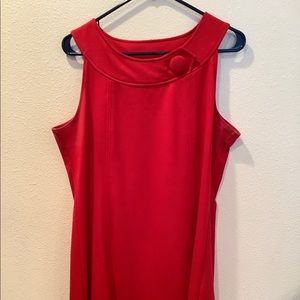 AK Anne Klein Sleeveless Red Dress Size Large